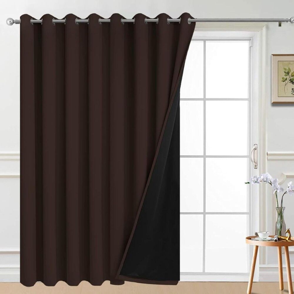 Brand New Yakamok Brown Blackout Patio Door Curtain 100"W × 84"L – 1 Panel